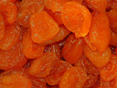 Apricot halves with sugar added