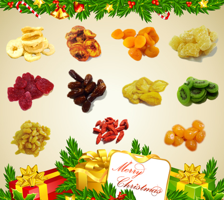Dried Fruits for Christmas