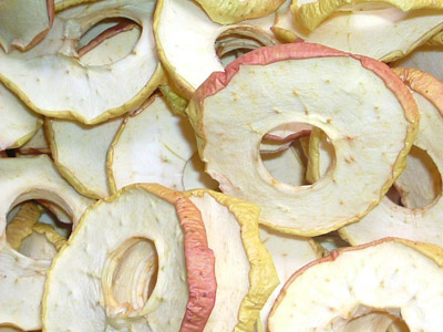 Dried Apple Rings with Skin