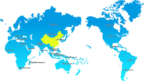 China in World Map